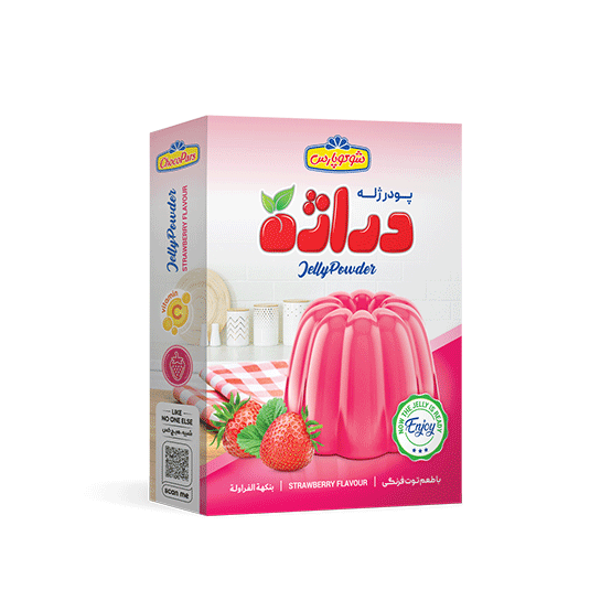 پودر ژله دراژه توت فرنگی