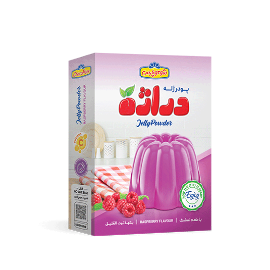 پودر ژله دراژه تمشک