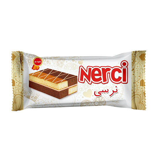 کیک نرسی دورنگ