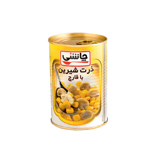 کنسرو ذرت شیرین با قارچ